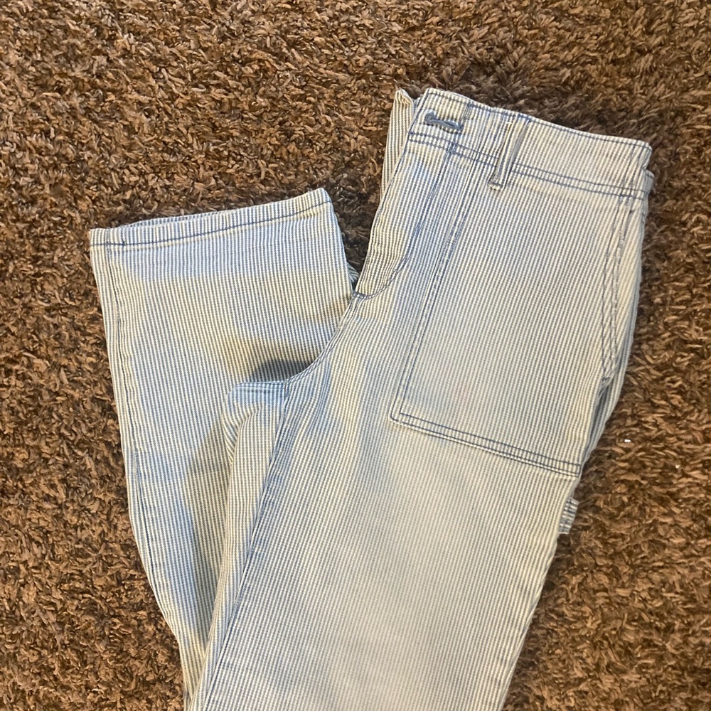 Carve Designs Blue and White Striped Pants